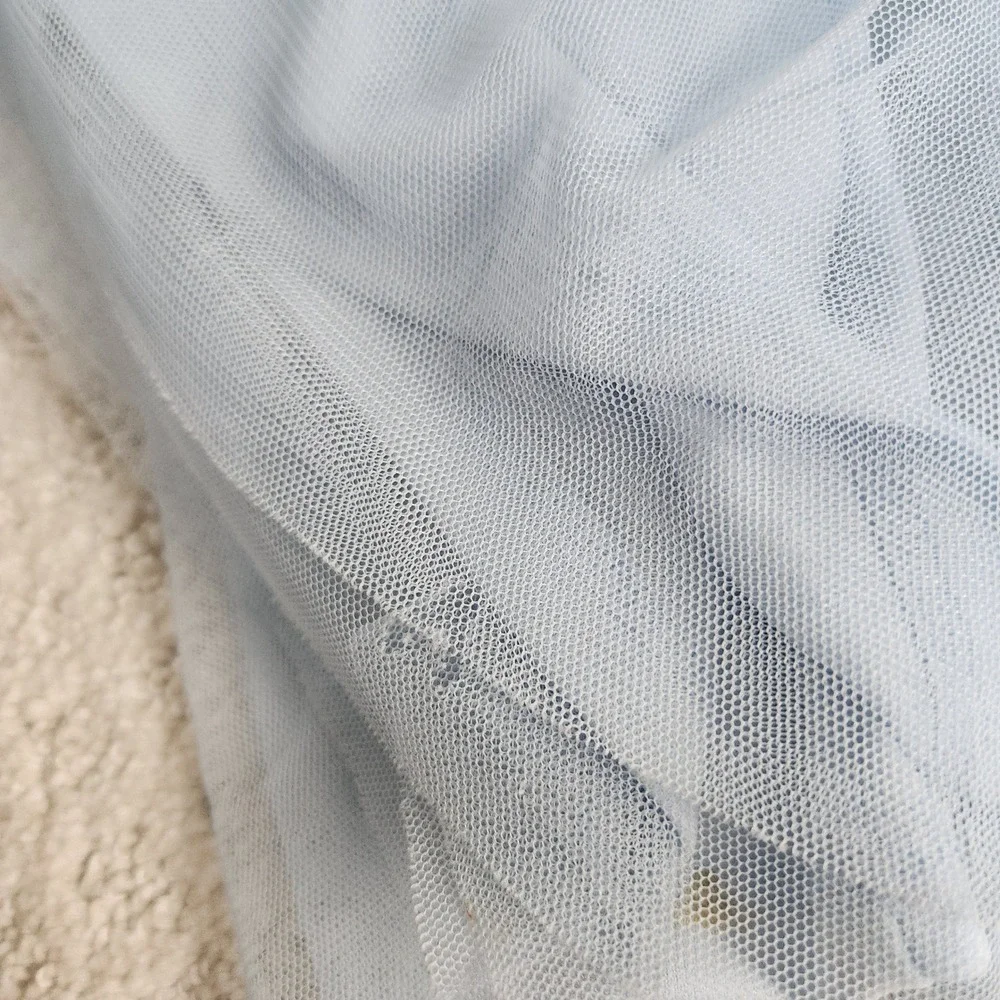 Disney‎ Cinderella Tutu Dress Girls 3T White Blue Glitter Princess
